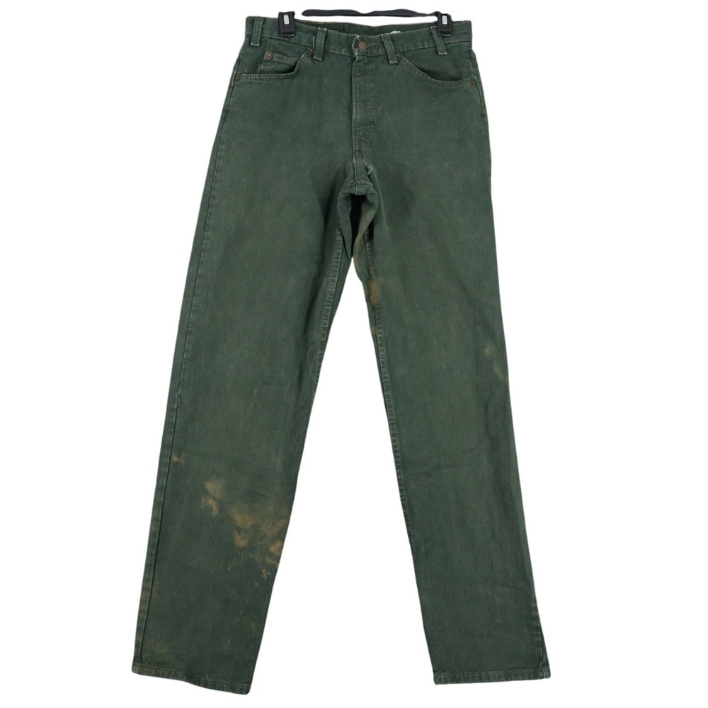 Vintage 80s Levis 556 Denim Jeans Mens 30x31 Orange Tab Distressed Workwear